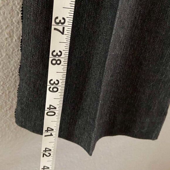 Larry Levine Women's grey with Lace Stripes Trousers Straight Fit size 8 - Picture 10 of 12